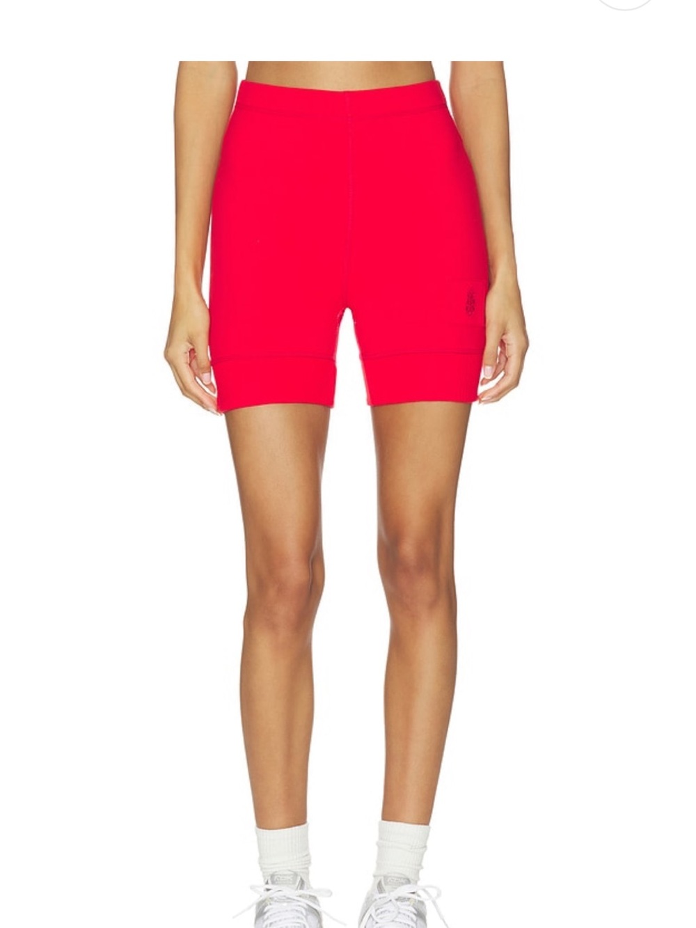 Free People Red High-Rise Bike Shorts